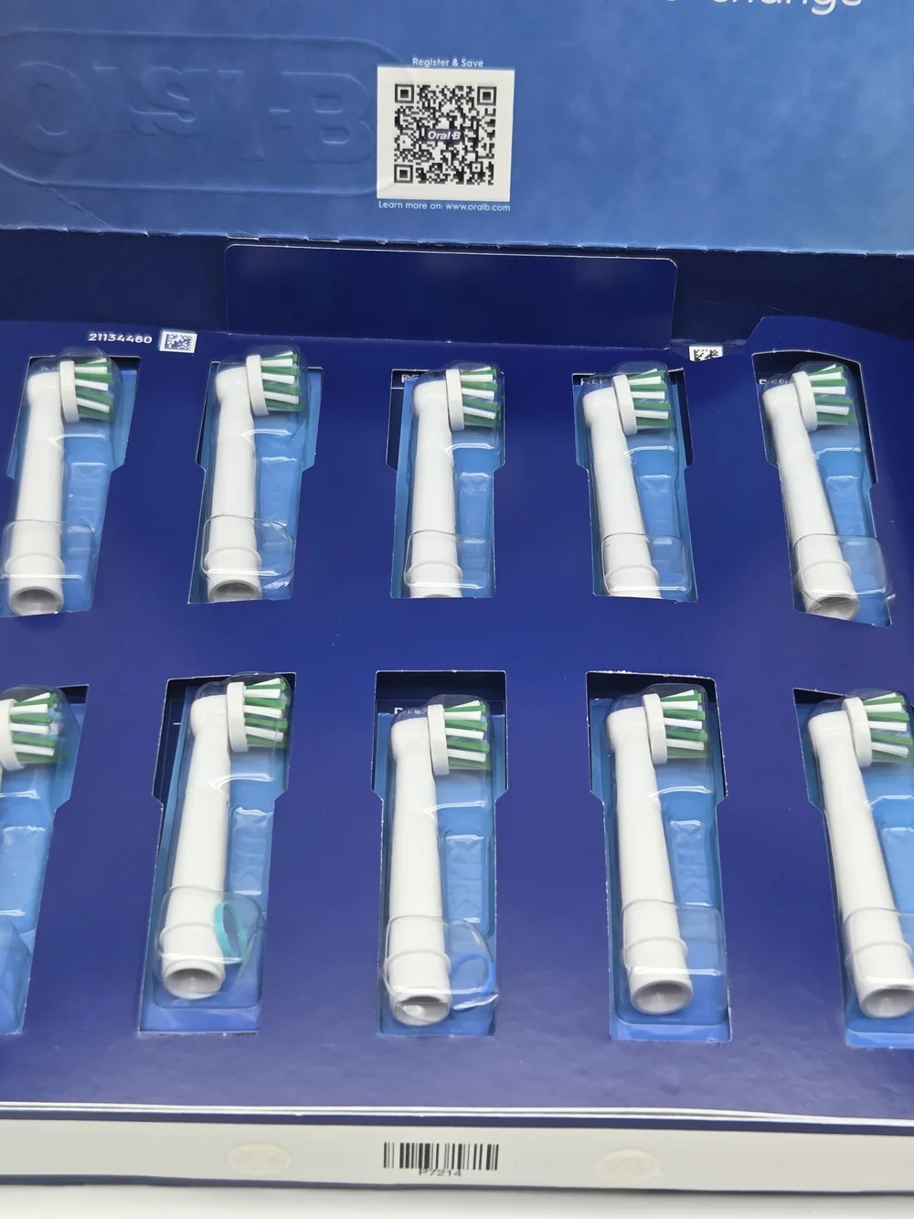 Oral-B Replacement Brush Heads CrossAction X 10 Pack